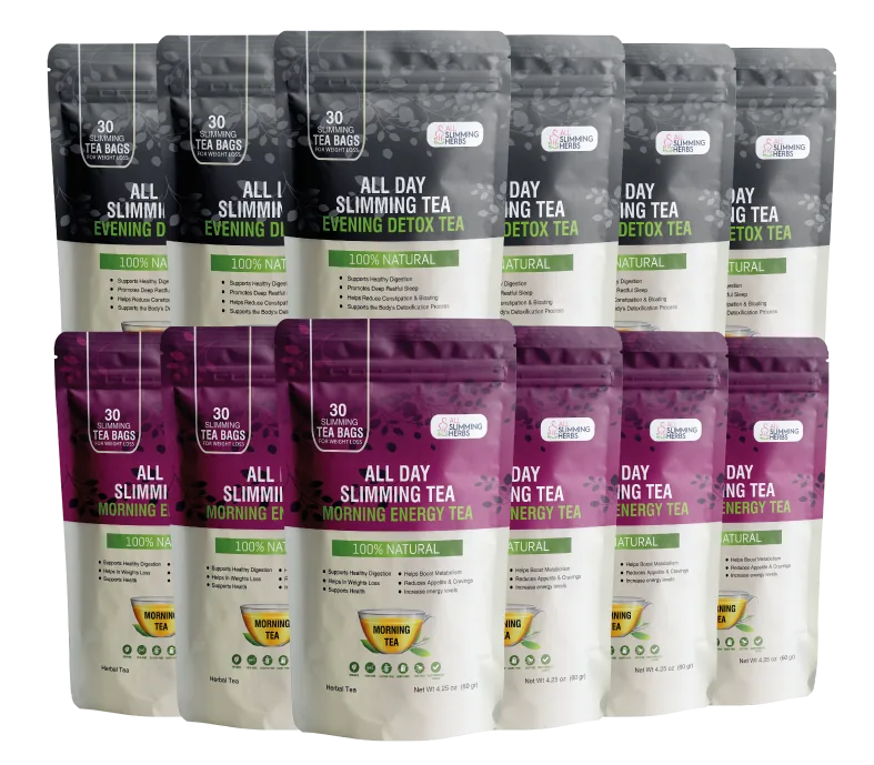 Buy All Day Slimming Tea official herbal weight tea pouches