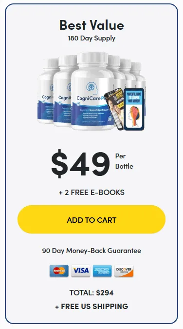 CogniCare Pro packages and official price options
