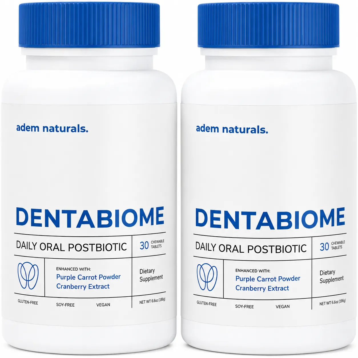 DentaBiome Berry Frost chewable oral postbiotic bottle