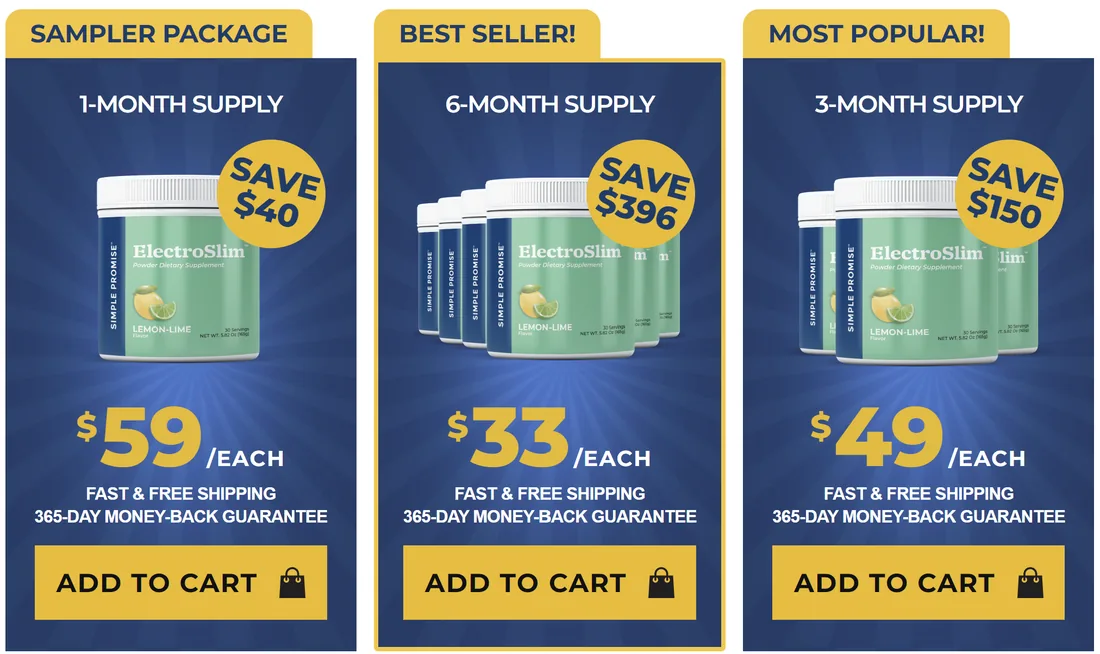ElectroSlim packages and official price options