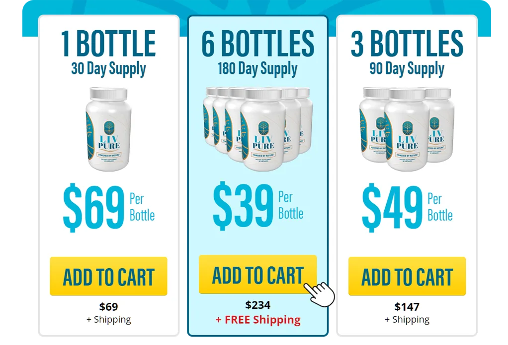 Liv Pure packages and official price options