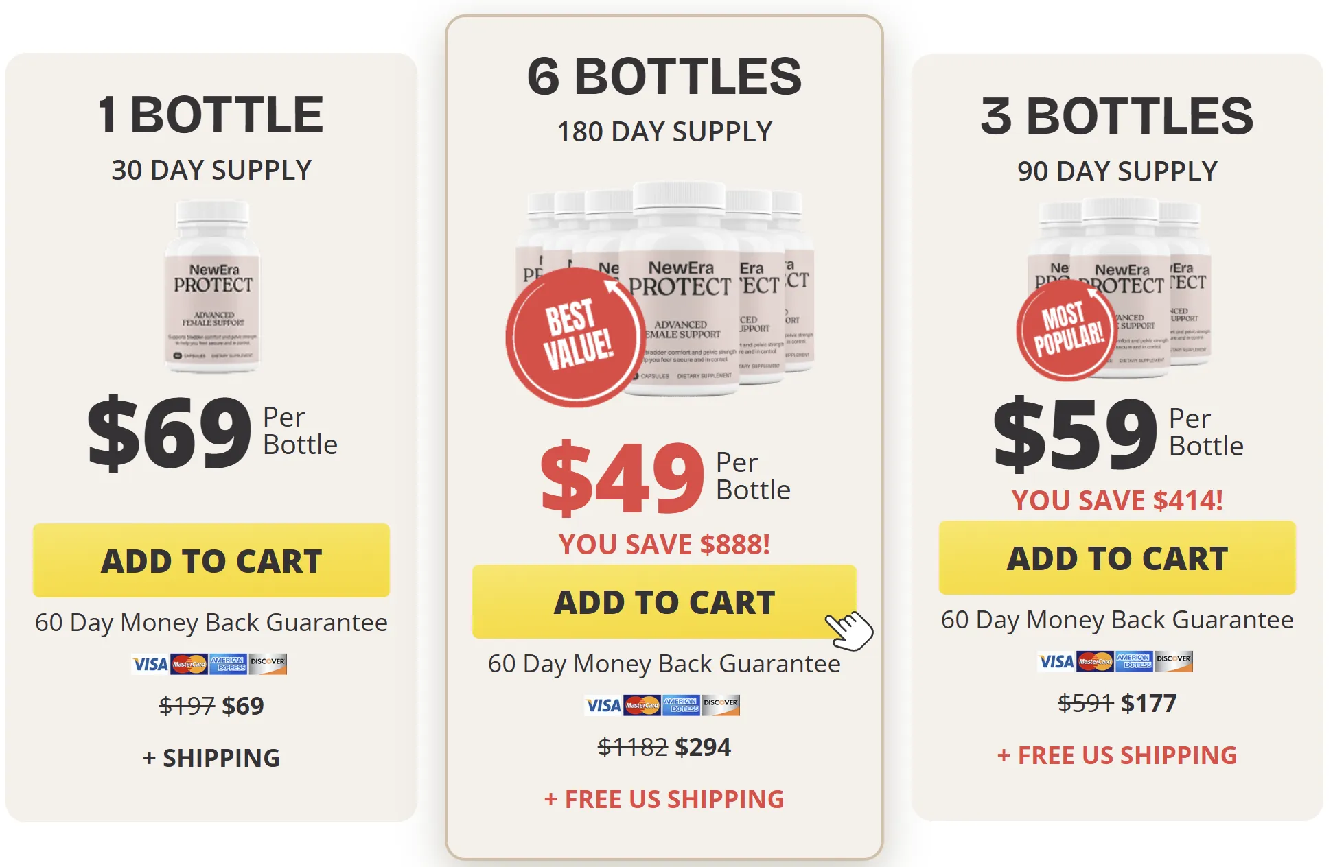 NewEra Protect packages and official price options