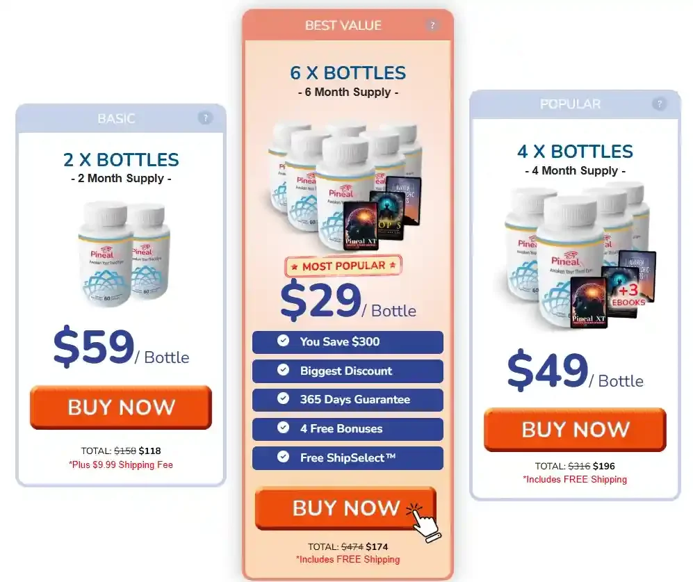 Pineal XT packages and official price options