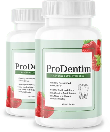 ProDentim oral probiotic chewable bottle
