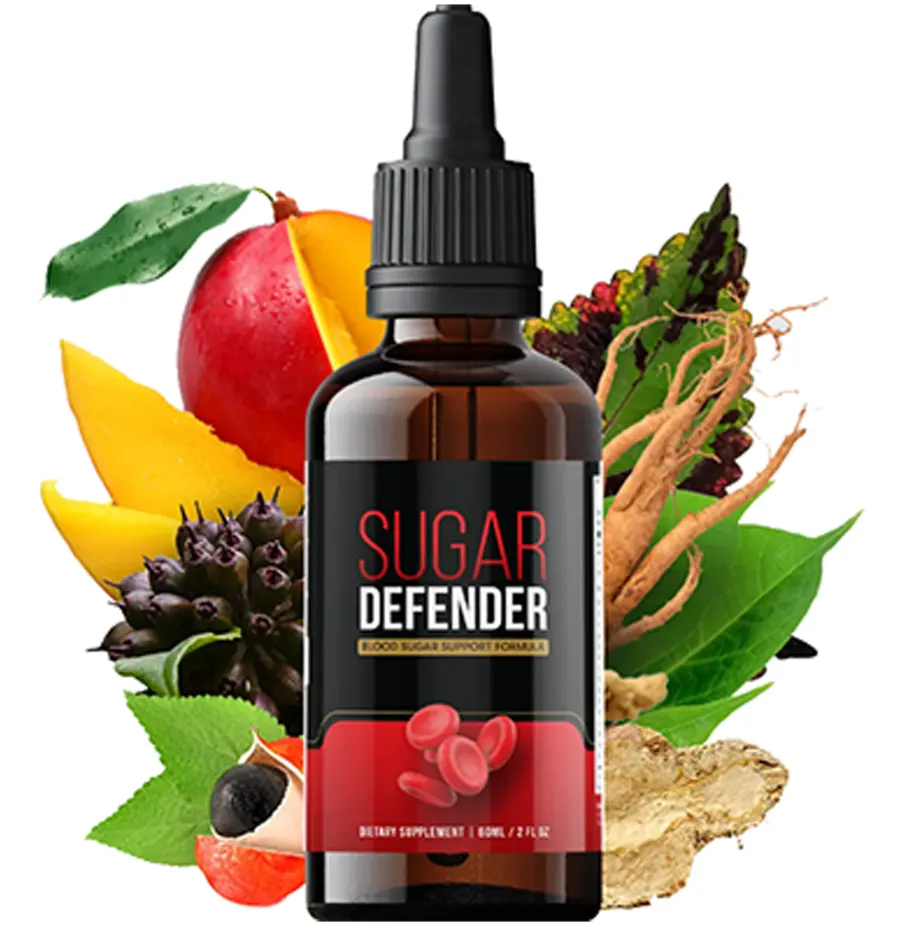 Sugar Defender blood sugar formula bottles and drops