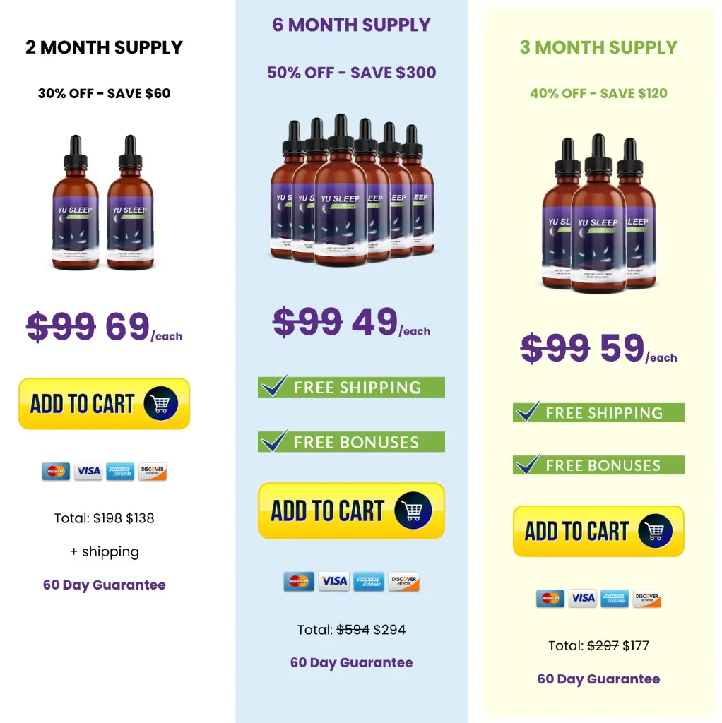 Yu Sleep packages and official price options