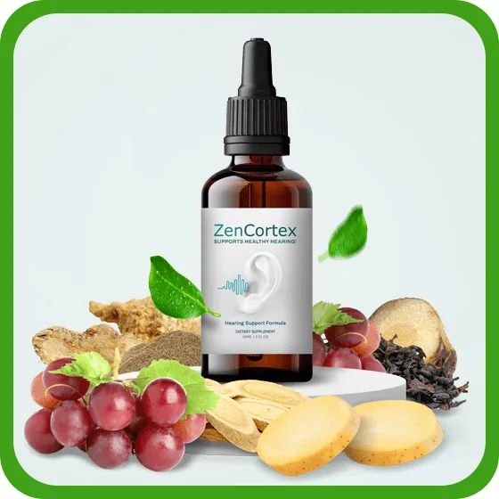 ZenCortex liquid drops for hearing support